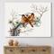 Designart - Two Chinese Birds On A Flowering Tree Branch - Traditional Canvas Wall Art Print